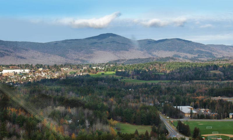 Aerial View of Lake Placid