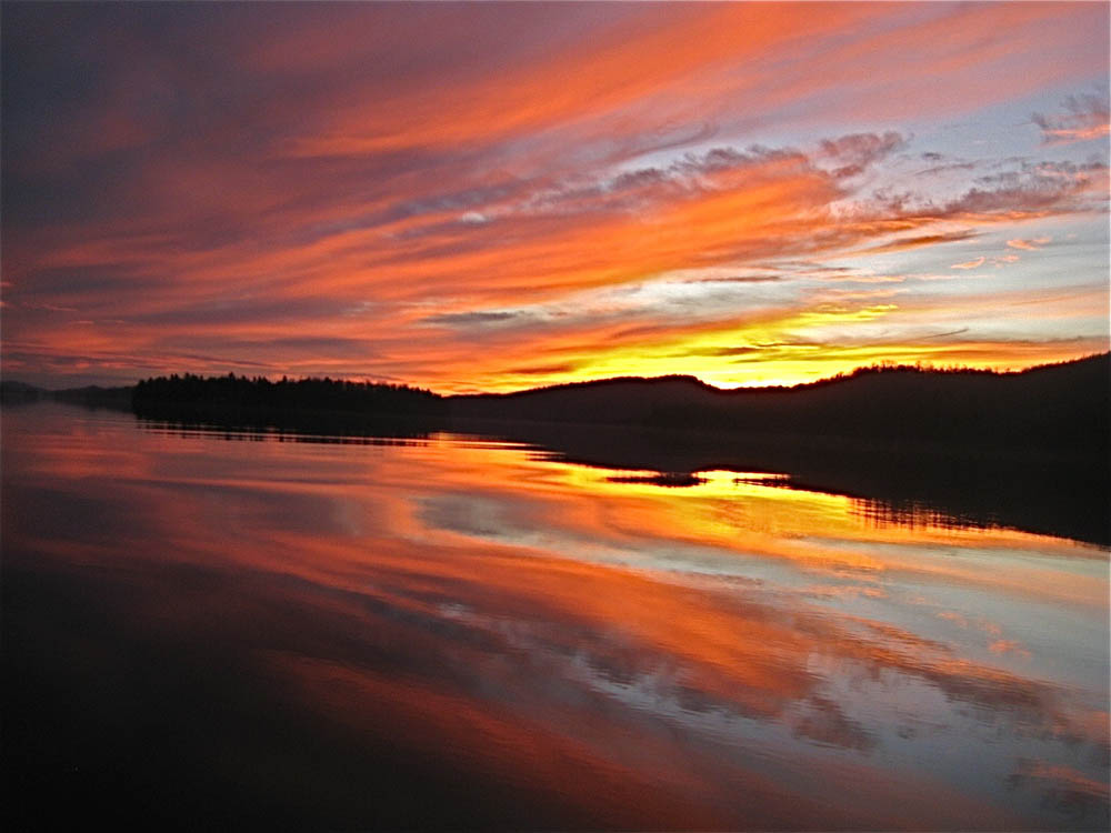 Long Lake at night